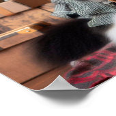 Landseer Gentleman Holiday Poster ポスター (角)