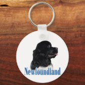 Landseer Newfoundlandの名前 キーホルダー (正面)