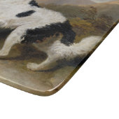 Landseer Newfoundland Dog （白黒の動物） カッティングボード (角)