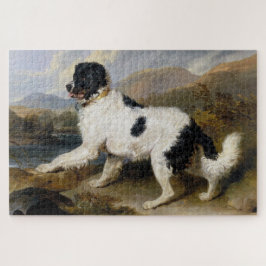 Landseer Newfoundland Dog （白黒の動物） ジグソーパズル