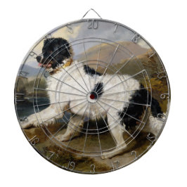 Landseer Newfoundland Dog （白黒の動物） ダーツボード