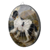 Landseer Newfoundland Dog （白黒の動物） ダーツボード (正面右)