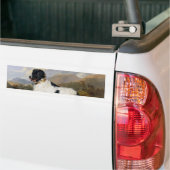 Landseer Newfoundland Dog （白黒の動物） バンパーステッカー (トラック上)