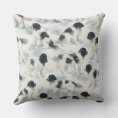 Landseer Newfoundland dog watercolor  クッション (裏面)