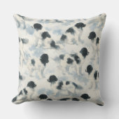 Landseer Newfoundland dog watercolor  クッション (正面)