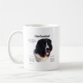 Landseer Newfoundland History; I love Newfies コーヒーマグカップ (左)