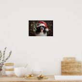 Landseer Newfoundland Holiday Poster ポスター (キッチン)