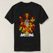 Lane Coat of Arms  Family Crest  Tシャツ (デザイン正面)