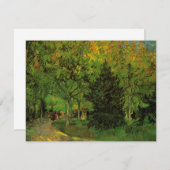 Lane in Public Garden, Arles by Vincent van ゴッホ (正面/裏面)