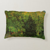 Lane in Public Garden, Arles by Vincent van ゴッホ アクセントクッション (裏面)