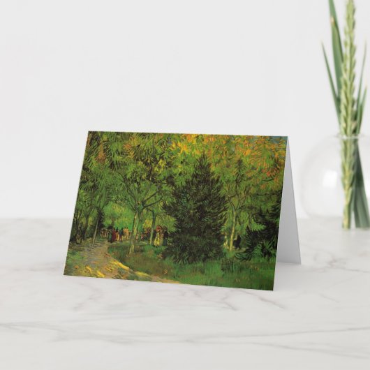 Lane in Public Garden, Arles by Vincent van ゴッホ カード (正面)