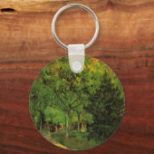 Lane in Public Garden, Arles by Vincent van ゴッホ キーホルダー (正面)