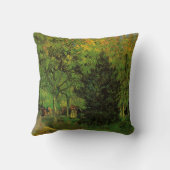 Lane in Public Garden, Arles by Vincent van ゴッホ クッション (裏面)