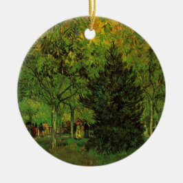 Lane in Public Garden, Arles by Vincent van ゴッホ セラミックオーナメント