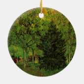 Lane in Public Garden, Arles by Vincent van ゴッホ セラミックオーナメント (裏面)