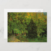 Lane in Public Garden, Arles by Vincent van ゴッホ ポストカード (正面/裏面)