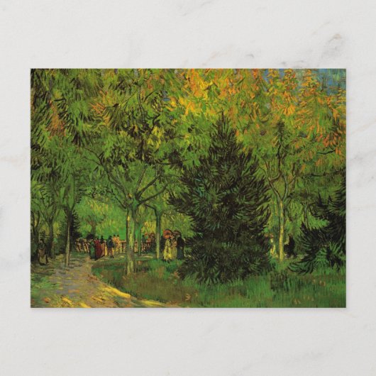 Lane in Public Garden, Arles by Vincent van ゴッホ ポストカード (正面)