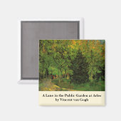 Lane in Public Garden, Arles by Vincent van ゴッホ マグネット (正面/裏面)