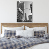 L'Anenauまたはリングや輪、モントリオール・カナダ彫刻 キャンバスプリント (インサイチュ (寝室))