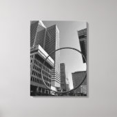 L'Anenauまたはリングや輪、モントリオール・カナダ彫刻 キャンバスプリント (正面)