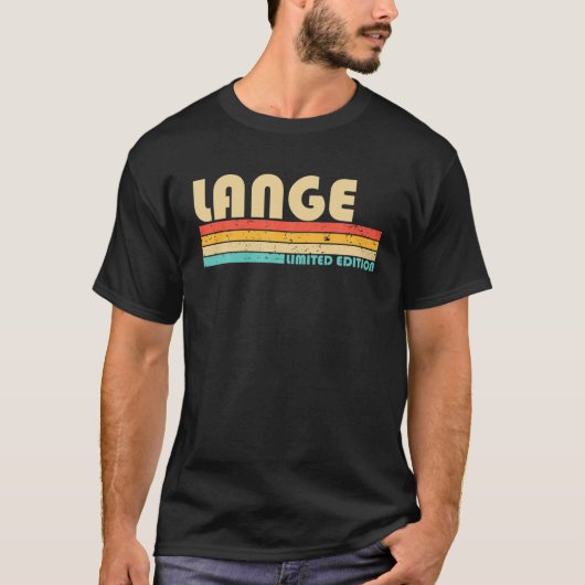 LANGE姓おもしろいレトロヴィンテージ80S 90S誕生日 Tシャツ (正面)