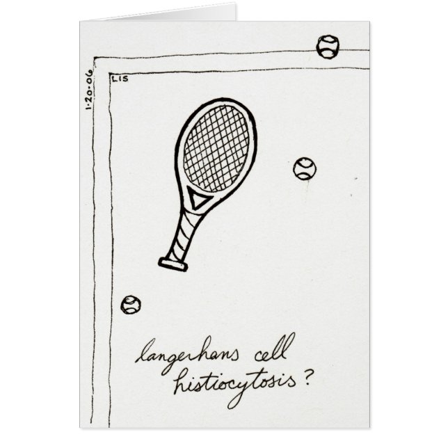 Langerhansの細胞のHistiocytosisカード (正面)