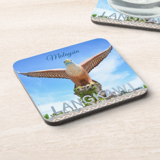 Langkawi Eagle像ランドマークマレーシアのお土産 コースター (左側)