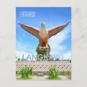 Langkawi Eagle彫刻マレーシア旅行カード ポストカード (正面)
