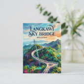 Langkawi Sky Bridge Malaysia ポストカード (スタンド正面)