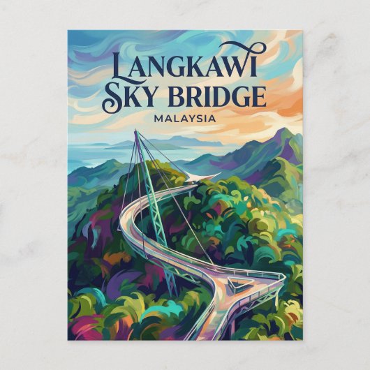 Langkawi Sky Bridge Malaysia ポストカード (正面)