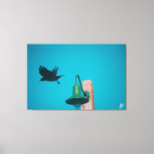 Langley Crow on Light Post Series #10 キャンバスプリント (正面)