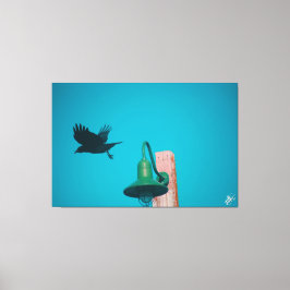 Langley Crow on Light Post Series #10 キャンバスプリント