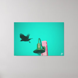 Langley Crow on Light Post Series #11 キャンバスプリント