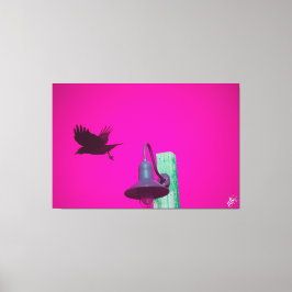 Langley Crow on Light Post Series #12 キャンバスプリント