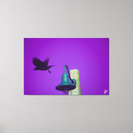 Langley Crow on Light Post Series #1 キャンバスプリント