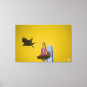 Langley Crow on Light Post Series #4 キャンバスプリント (正面)