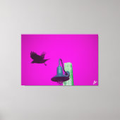 Langley Crow on Light Post Series #8 キャンバスプリント (正面)