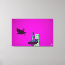 Langley Crow on Light Post Series #8 キャンバスプリント