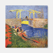 Langlois Bridge at Arles by Vincent van Gogh マグネット (正面)