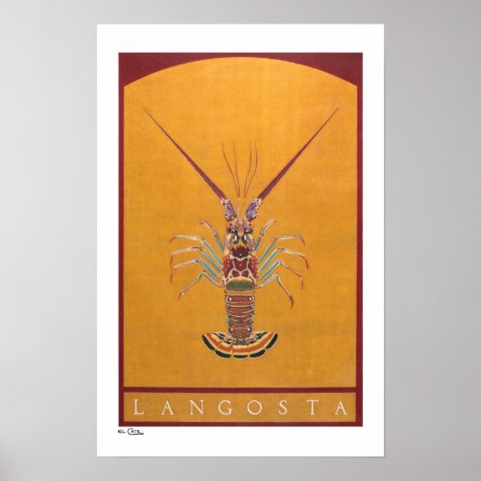 Langostaポスター、プリント、フレーム ポスター (正面)