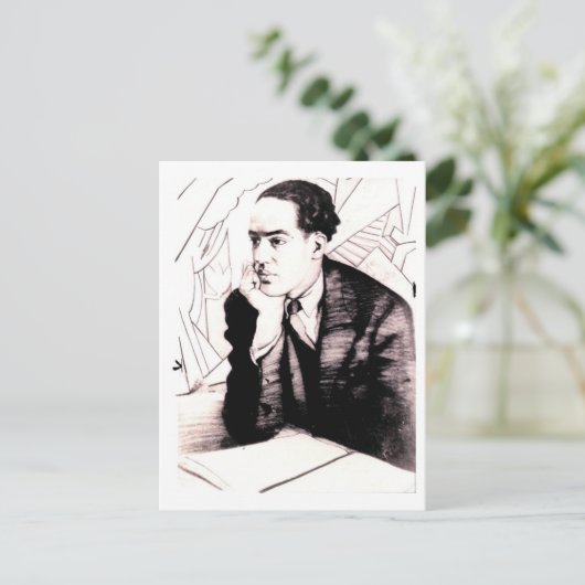Langston Hughes（アメリカ詩人） ポストカード (スタンド正面)