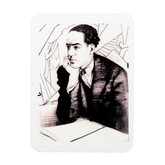 Langston Hughes（アメリカ詩人） マグネット (縦)