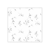 Language, Dove Gray Wood Art Stamp ラバースタンプ (インプリント)