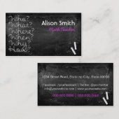 Language Teacher Business card 名刺 (正面/裏面)