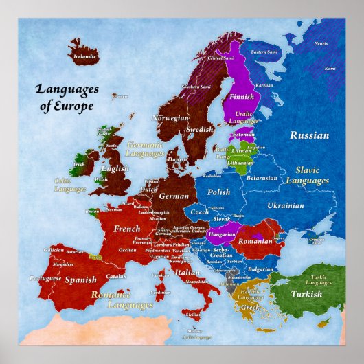 Languages of Europeポスター ポスター (正面)