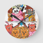 Laniの時計 ラウンド壁時計 (正面)