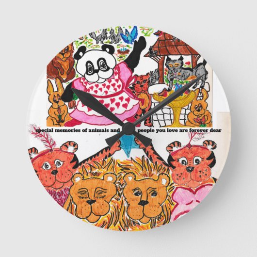 Laniの時計 ラウンド壁時計 (正面)