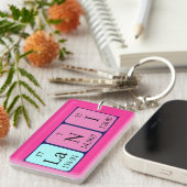 Lani期別テーブル名キーリング キーホルダー (正面右)