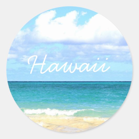 lani kai beach in Hawaii ラウンドシール (正面)