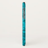 Laniakeaのハワイのフェイクな木製のサーフボードのティール(緑がかった色) Case-Mate iPhoneケース (裏面/左)